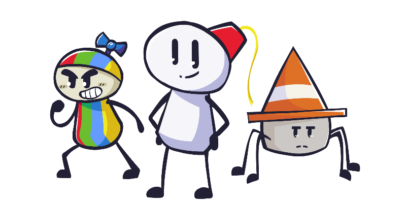 Fezhead, Conehead and Kid