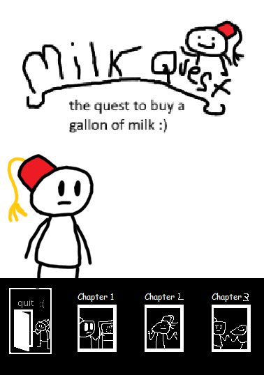 Milk Quest 1 Title Screen