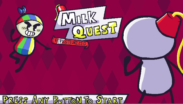 Milk Quest Repasteurized Title Screen